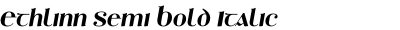 Ethlinn Semi Bold Italic
